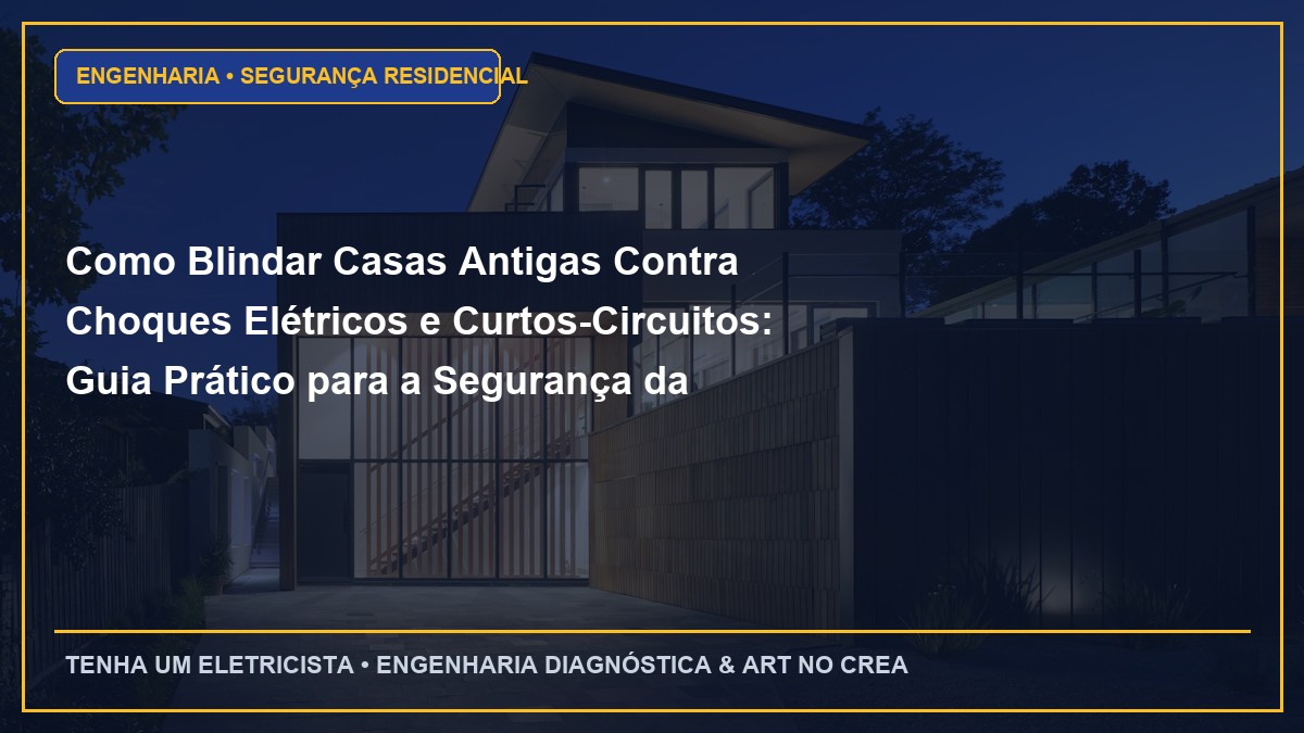 Como Blindar Casas Antigas Contra Choques Elétricos e Curtos-Circuitos: Guia Prático para a Segurança da Família