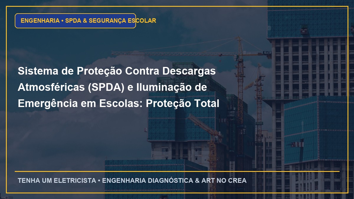 Sistema de Proteção Contra Descargas Atmosféricas (SPDA) e Iluminação de Emergência em Escolas: Proteção Total e AVCB