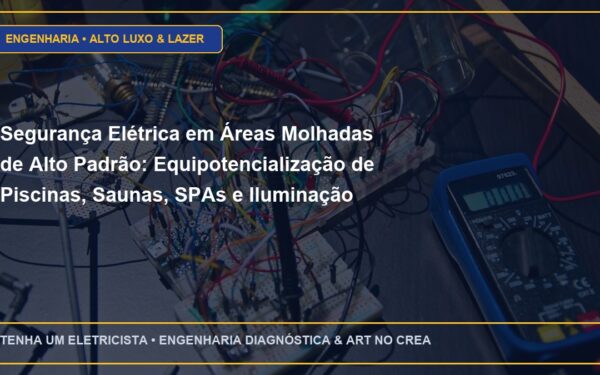 Segurança Elétrica em Áreas Molhadas de Alto Padrão: Equipotencialização de Piscinas, Saunas, SPAs e Iluminação Subaquática