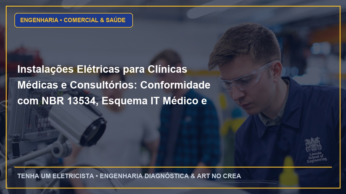 Instalações Elétricas para Clínicas Médicas e Consultórios: Conformidade com NBR 13534, Esquema IT Médico e Proteção Crítica
