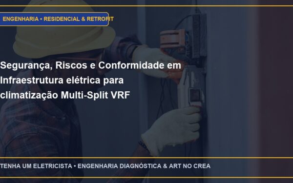 Segurança, Riscos e Conformidade em Infraestrutura elétrica para climatização Multi-Split VRF residencial