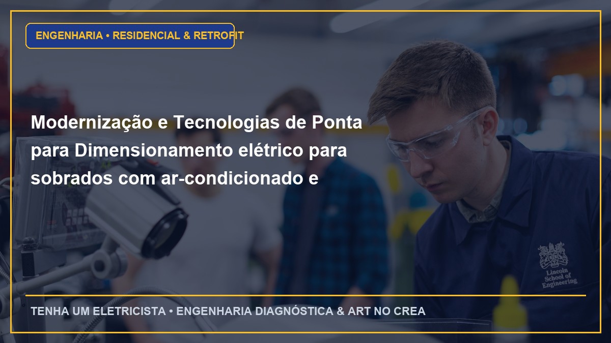 Modernização e Tecnologias de Ponta para Dimensionamento elétrico para sobrados com ar-condicionado e chuveiro duplo