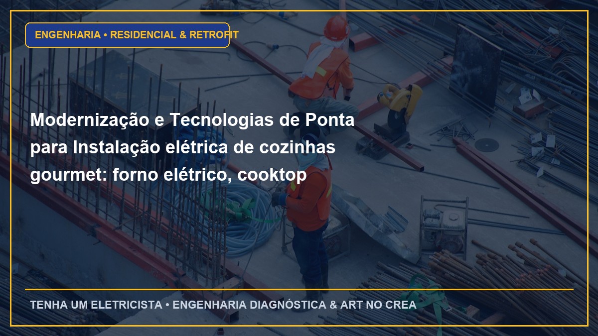 Modernização e Tecnologias de Ponta para Instalação elétrica de cozinhas gourmet: forno elétrico, cooktop indução e micro-ondas