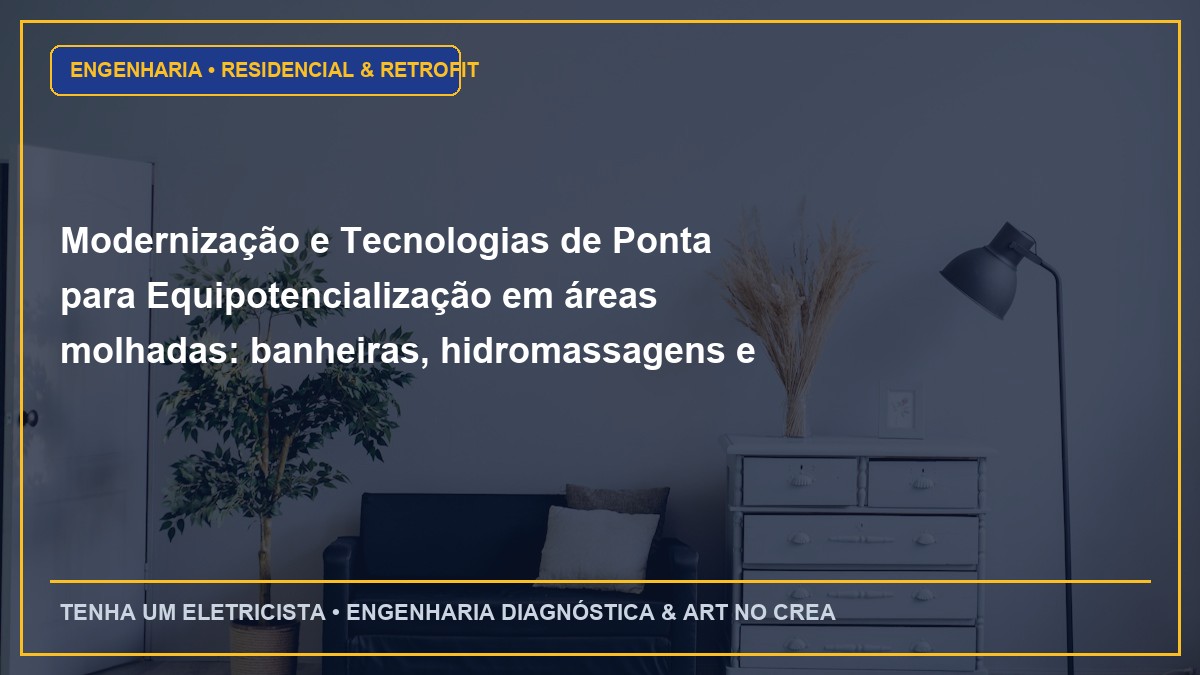 Modernização e Tecnologias de Ponta para Equipotencialização em áreas molhadas: banheiras, hidromassagens e ofurôs
