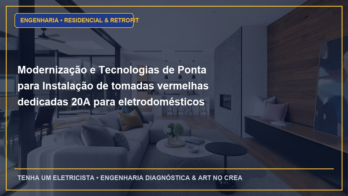 Modernização e Tecnologias de Ponta para Instalação de tomadas vermelhas dedicadas 20A para eletrodomésticos pesados