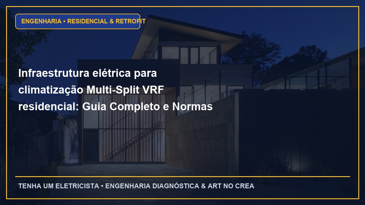 Infraestrutura elétrica para climatização Multi-Split VRF residencial: Guia Completo e Normas