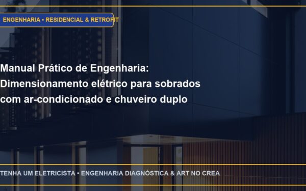 Manual Prático de Engenharia: Dimensionamento elétrico para sobrados com ar-condicionado e chuveiro duplo