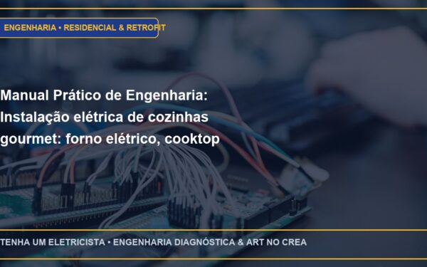 Manual Prático de Engenharia: Instalação elétrica de cozinhas gourmet: forno elétrico, cooktop indução e micro-ondas