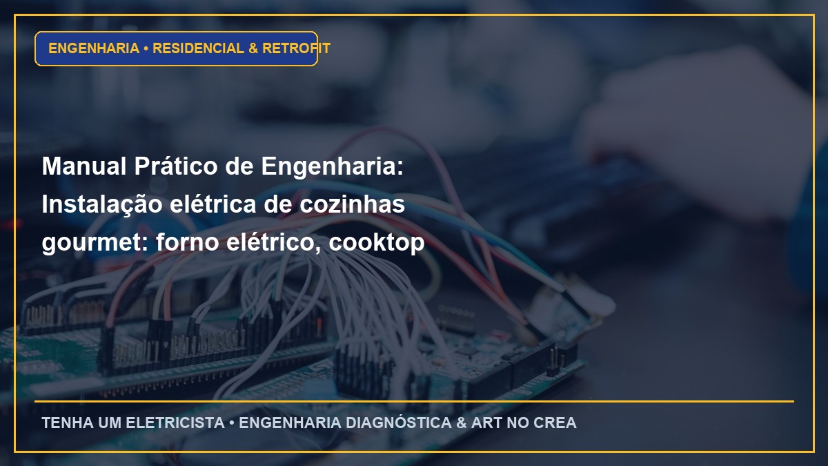 Manual Prático de Engenharia: Instalação elétrica de cozinhas gourmet: forno elétrico, cooktop indução e micro-ondas
