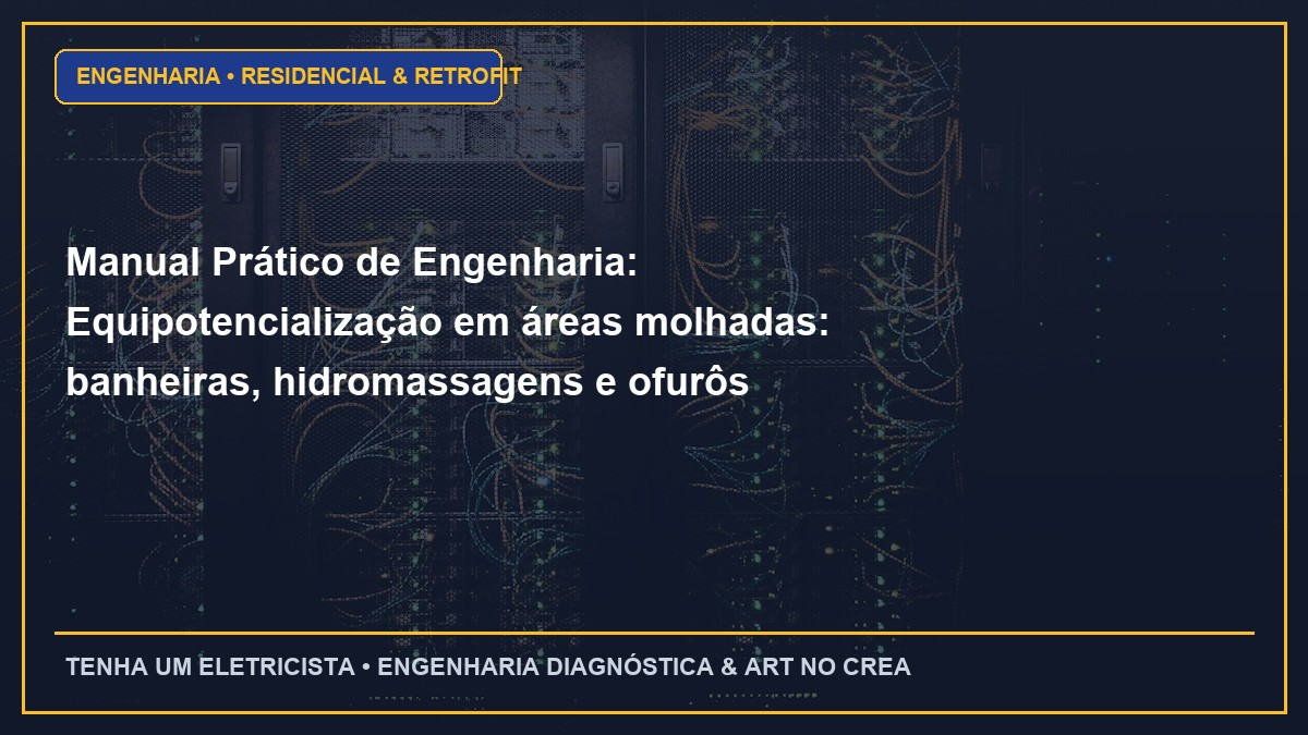 Manual Prático de Engenharia: Equipotencialização em áreas molhadas: banheiras, hidromassagens e ofurôs