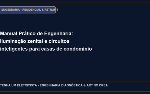 Manual Prático de Engenharia: Iluminação zenital e circuitos inteligentes para casas de condomínio fechado