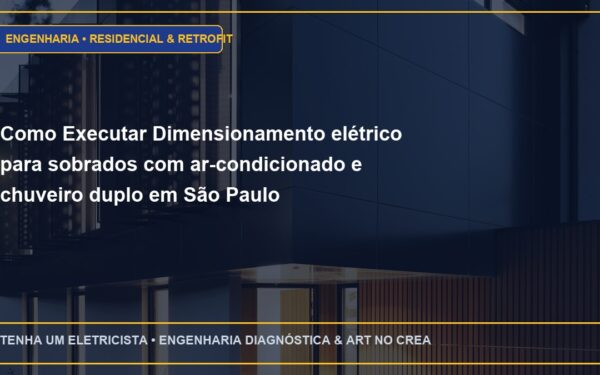 Como Executar Dimensionamento elétrico para sobrados com ar-condicionado e chuveiro duplo em São Paulo