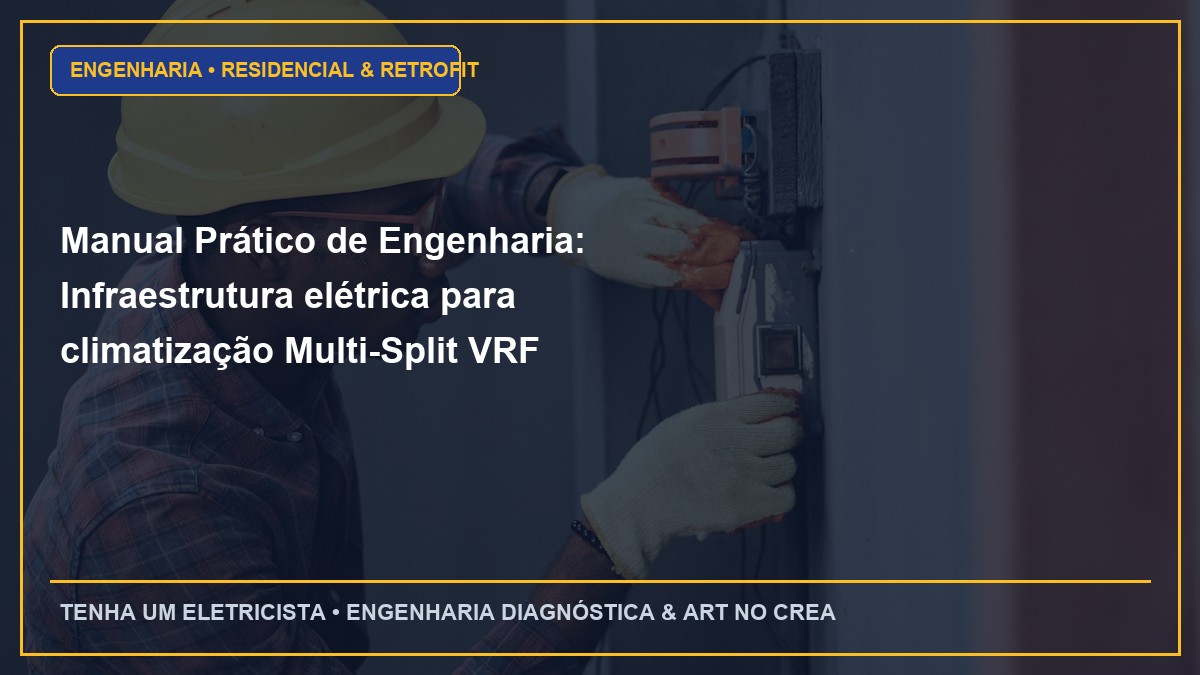 Manual Prático de Engenharia: Infraestrutura elétrica para climatização Multi-Split VRF residencial