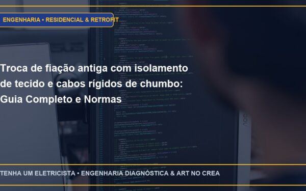 Troca de fiação antiga com isolamento de tecido e cabos rígidos de chumbo: Guia Completo e Normas