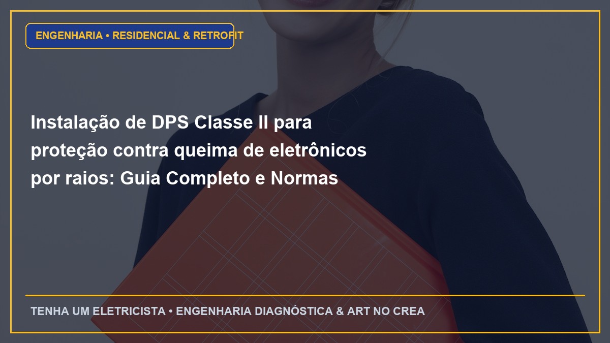 Instalação de DPS Classe II para proteção contra queima de eletrônicos por raios: Guia Completo e Normas