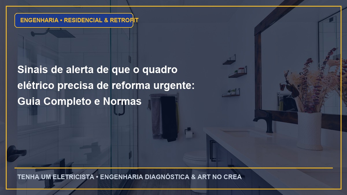 Sinais de alerta de que o quadro elétrico precisa de reforma urgente: Guia Completo e Normas