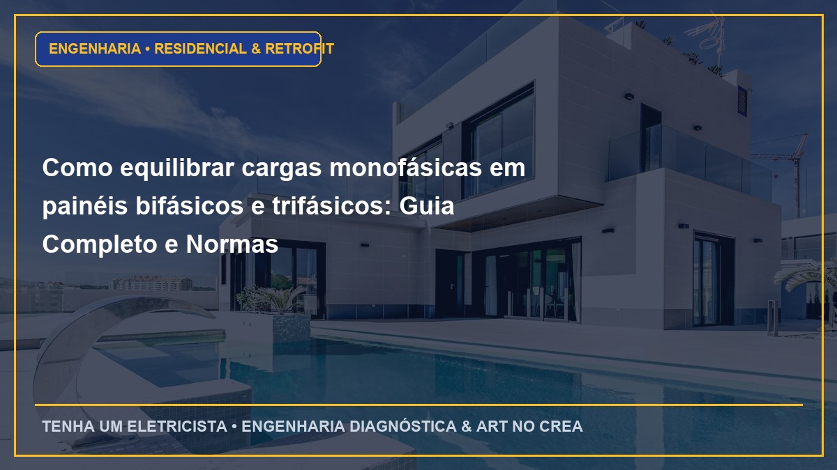 Como equilibrar cargas monofásicas em painéis bifásicos e trifásicos: Guia Completo e Normas