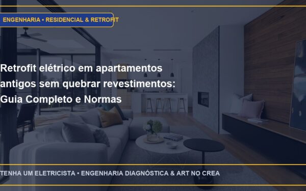 Retrofit elétrico em apartamentos antigos sem quebrar revestimentos: Guia Completo e Normas
