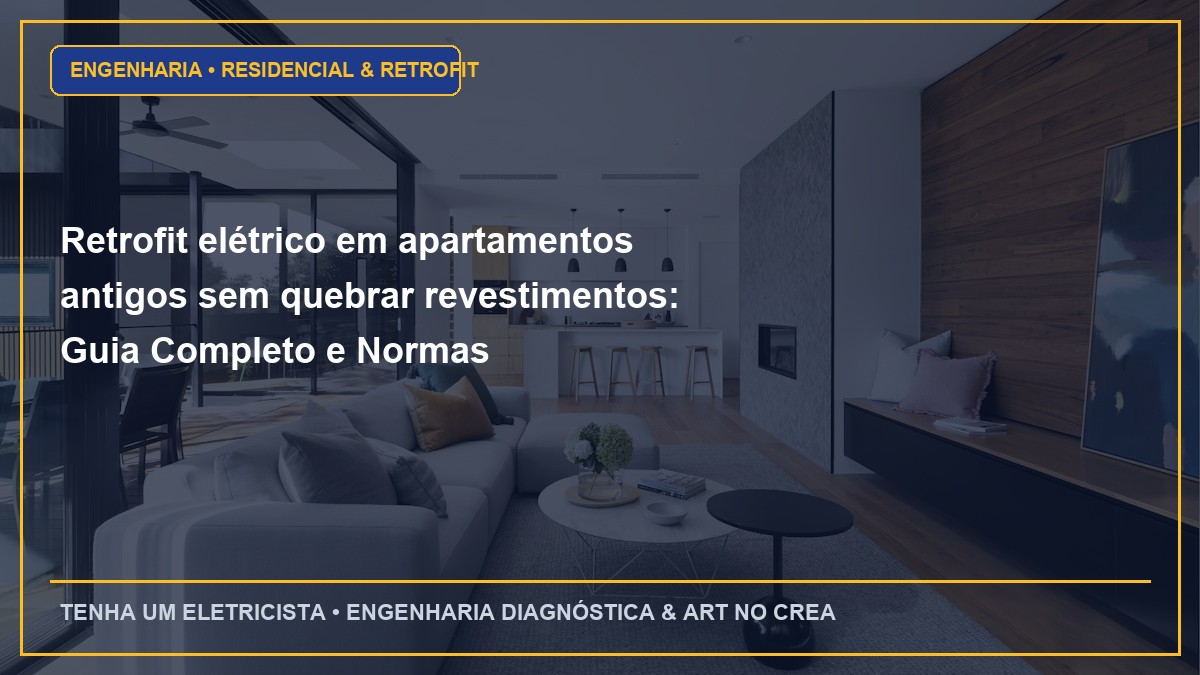 Retrofit elétrico em apartamentos antigos sem quebrar revestimentos: Guia Completo e Normas