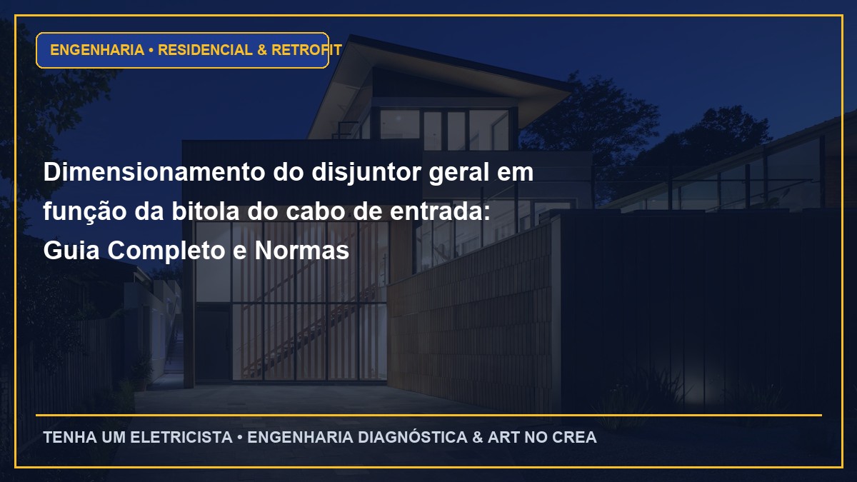 Dimensionamento do disjuntor geral em função da bitola do cabo de entrada: Guia Completo e Normas