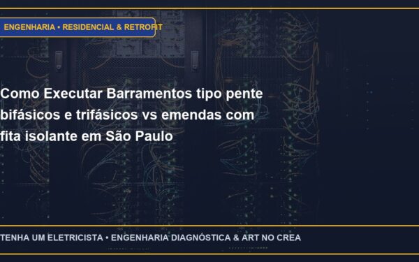 Como Executar Barramentos tipo pente bifásicos e trifásicos vs emendas com fita isolante em São Paulo