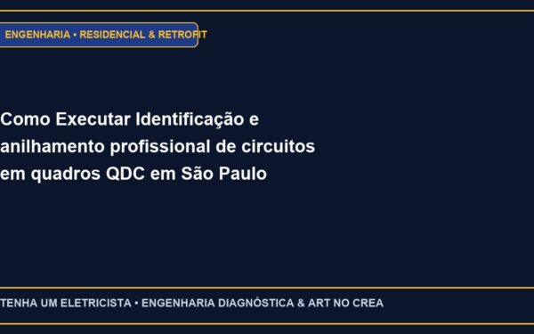 Como Executar Identificação e anilhamento profissional de circuitos em quadros QDC em São Paulo