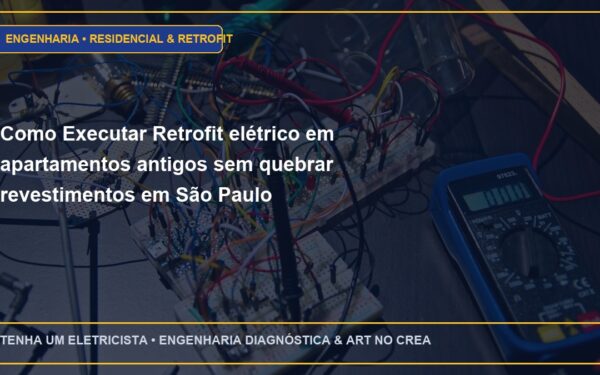 Como Executar Retrofit elétrico em apartamentos antigos sem quebrar revestimentos em São Paulo
