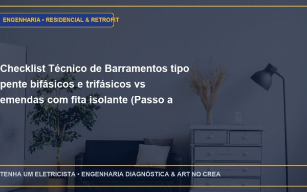 Checklist Técnico de Barramentos tipo pente bifásicos e trifásicos vs emendas com fita isolante (Passo a Passo)