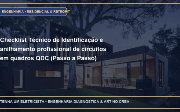 Checklist Técnico de Identificação e anilhamento profissional de circuitos em quadros QDC (Passo a Passo)