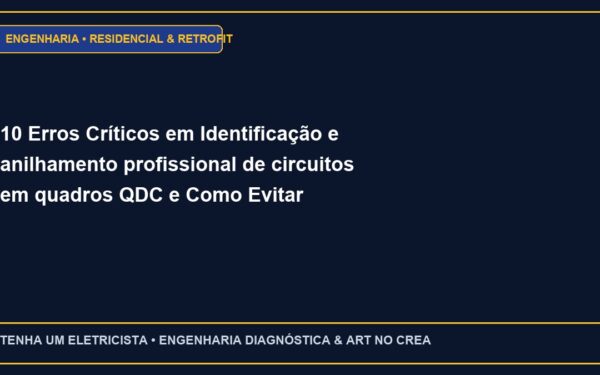 10 Erros Críticos em Identificação e anilhamento profissional de circuitos em quadros QDC e Como Evitar