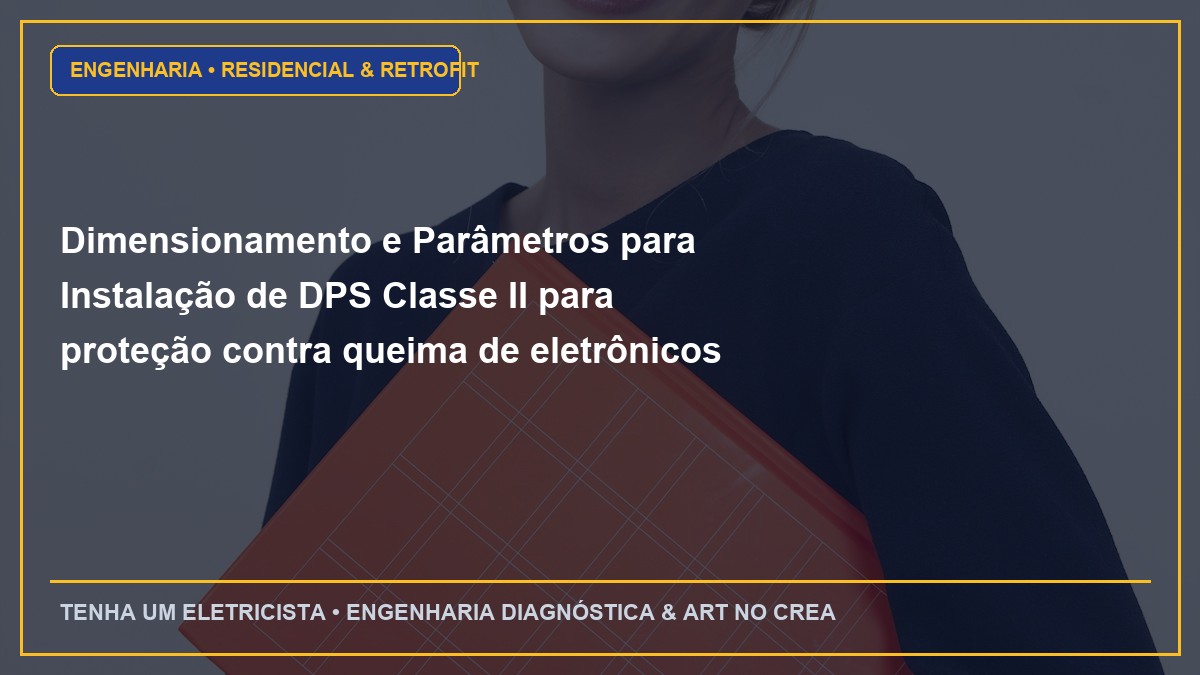 Dimensionamento e Parâmetros para Instalação de DPS Classe II para proteção contra queima de eletrônicos por raios