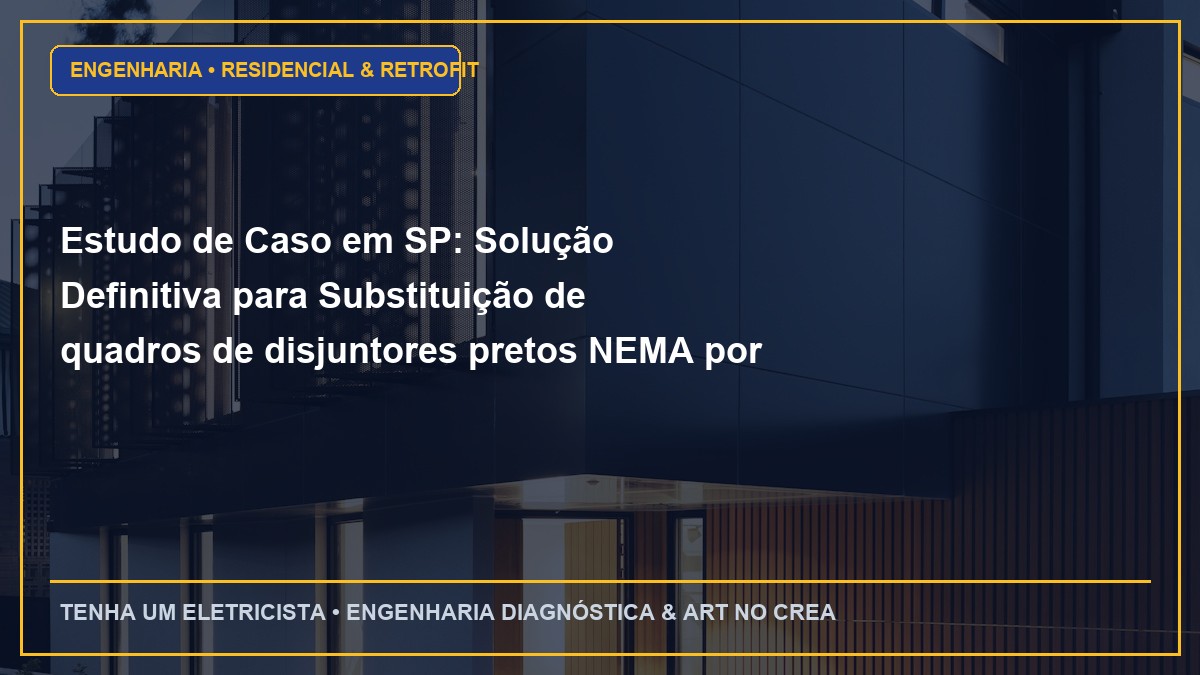 Estudo de Caso em SP: Solução Definitiva para Substituição de quadros de disjuntores pretos NEMA por padrão modular DIN