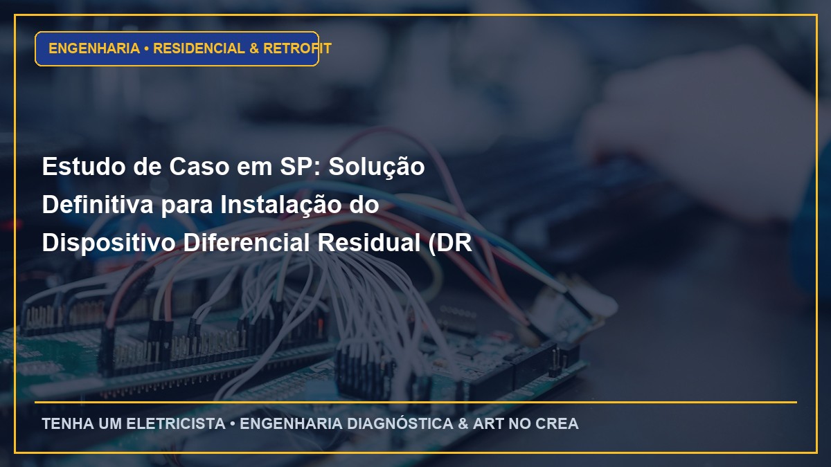 Estudo de Caso em SP: Solução Definitiva para Instalação do Dispositivo Diferencial Residual (DR 30mA) contra choque elétrico