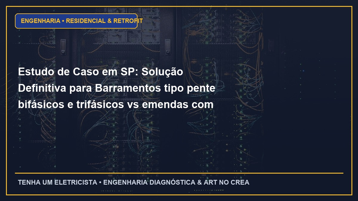 Estudo de Caso em SP: Solução Definitiva para Barramentos tipo pente bifásicos e trifásicos vs emendas com fita isolante