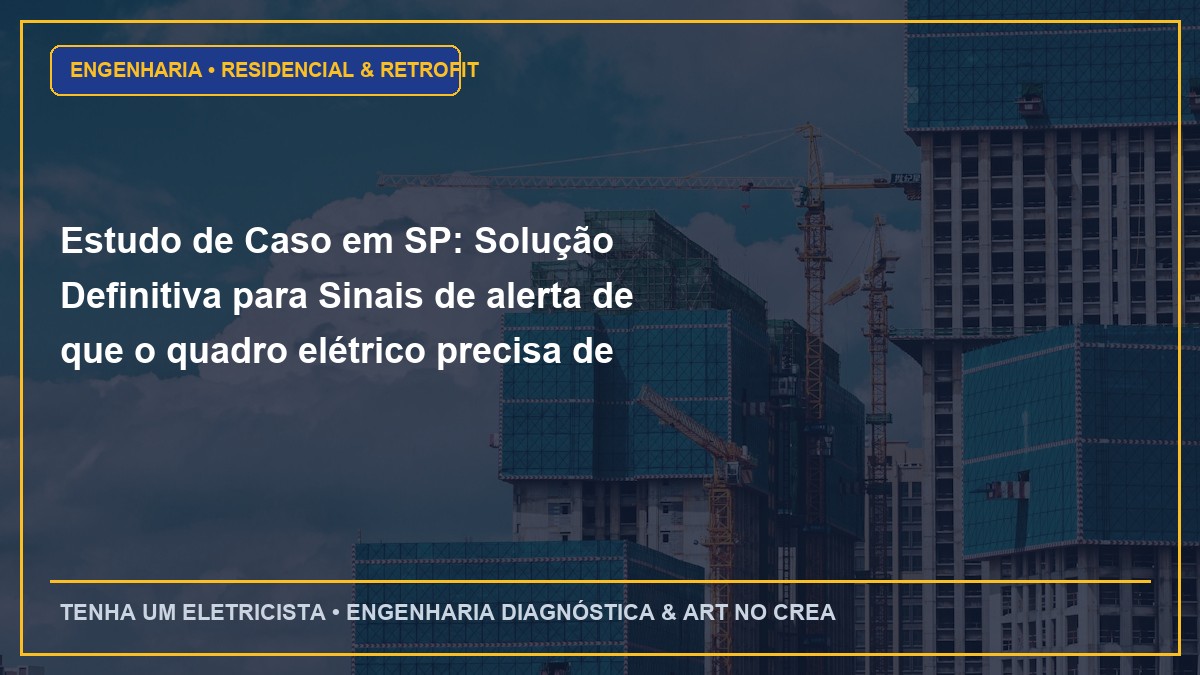 Estudo de Caso em SP: Solução Definitiva para Sinais de alerta de que o quadro elétrico precisa de reforma urgente