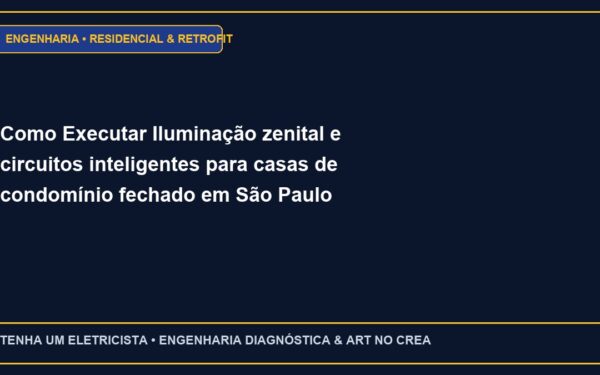 Como Executar Iluminação zenital e circuitos inteligentes para casas de condomínio fechado em São Paulo