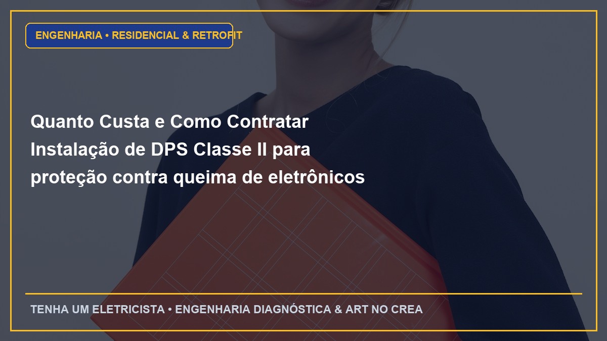 Quanto Custa e Como Contratar Instalação de DPS Classe II para proteção contra queima de eletrônicos por raios com ART