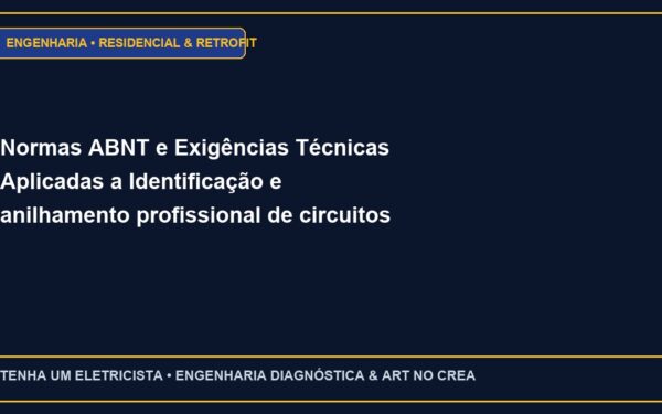 Normas ABNT e Exigências Técnicas Aplicadas a Identificação e anilhamento profissional de circuitos em quadros QDC