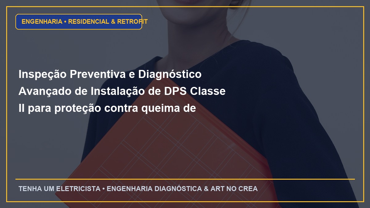 Inspeção Preventiva e Diagnóstico Avançado de Instalação de DPS Classe II para proteção contra queima de eletrônicos por raios