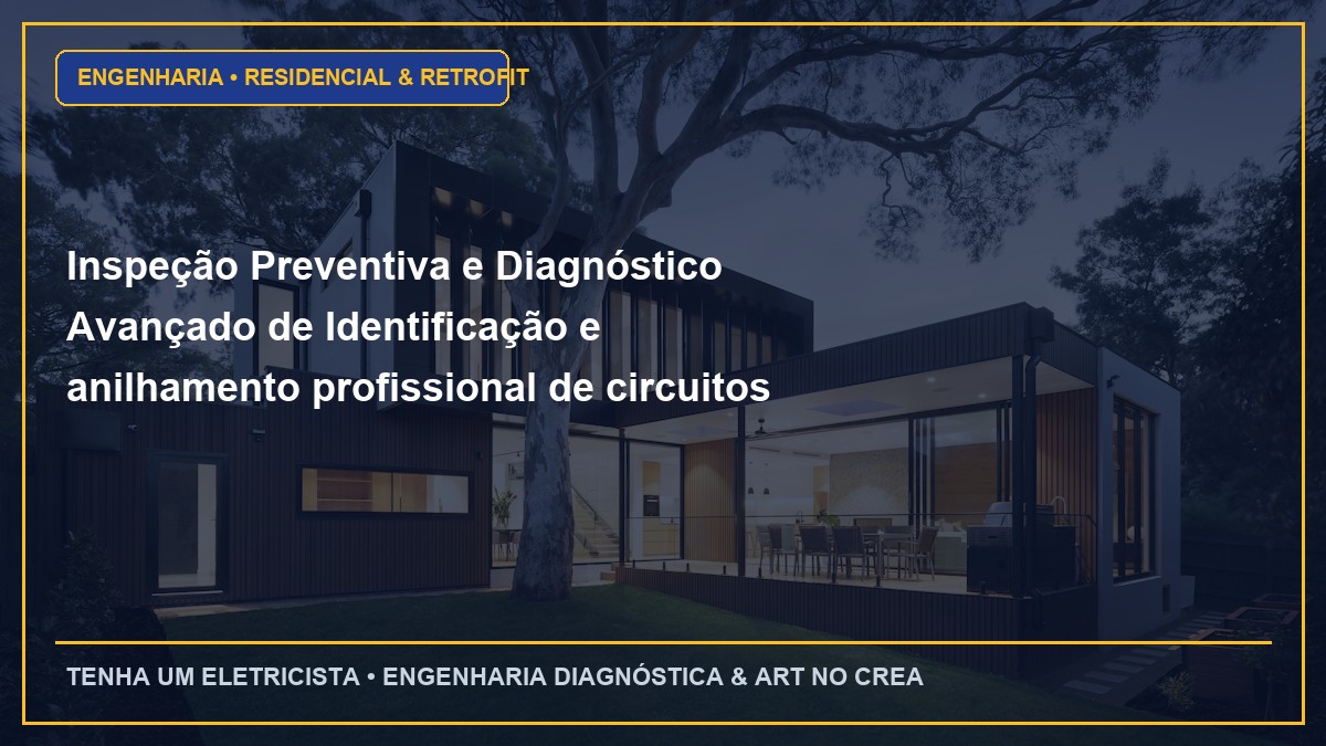 Inspeção Preventiva e Diagnóstico Avançado de Identificação e anilhamento profissional de circuitos em quadros QDC