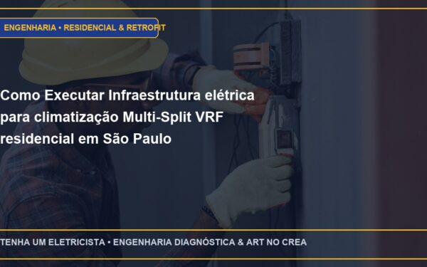 Como Executar Infraestrutura elétrica para climatização Multi-Split VRF residencial em São Paulo