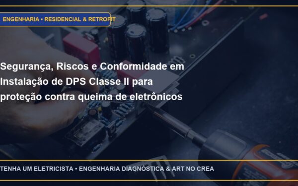 Segurança, Riscos e Conformidade em Instalação de DPS Classe II para proteção contra queima de eletrônicos por raios