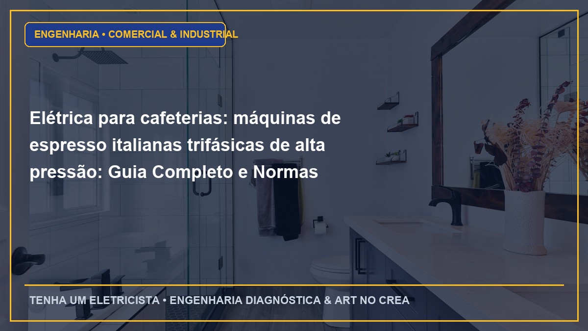 Elétrica para cafeterias: máquinas de espresso italianas trifásicas de alta pressão: Guia Completo e Normas