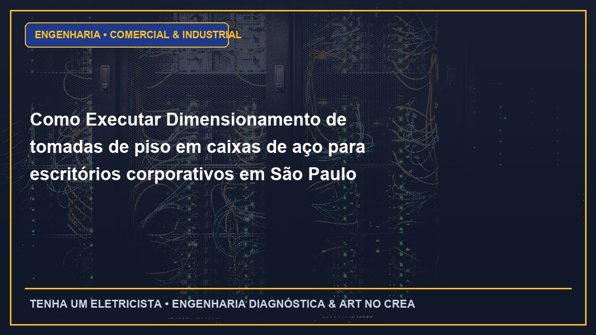 Como Executar Dimensionamento de tomadas de piso em caixas de aço para escritórios corporativos em São Paulo