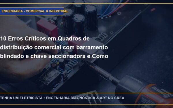 10 Erros Críticos em Quadros de distribuição comercial com barramento blindado e chave seccionadora e Como Evitar