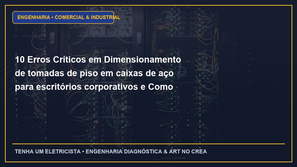 10 Erros Críticos em Dimensionamento de tomadas de piso em caixas de aço para escritórios corporativos e Como Evitar