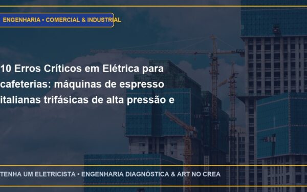 10 Erros Críticos em Elétrica para cafeterias: máquinas de espresso italianas trifásicas de alta pressão e Como Evitar