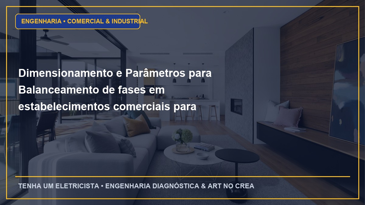 Dimensionamento e Parâmetros para Balanceamento de fases em estabelecimentos comerciais para evitar multas de demanda