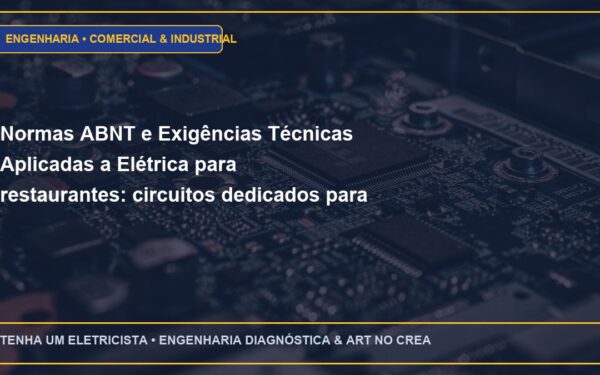 Normas ABNT e Exigências Técnicas Aplicadas a Elétrica para restaurantes: circuitos dedicados para fritadeiras e fornos combinados