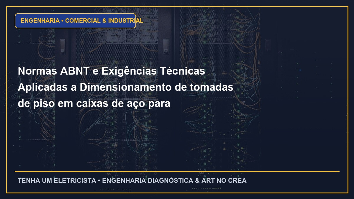 Normas ABNT e Exigências Técnicas Aplicadas a Dimensionamento de tomadas de piso em caixas de aço para escritórios corporativos